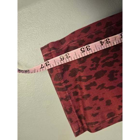 Women's HOT options Red Black Leopard Print Skinny Jeans Size 8 - Picture 6 of 8